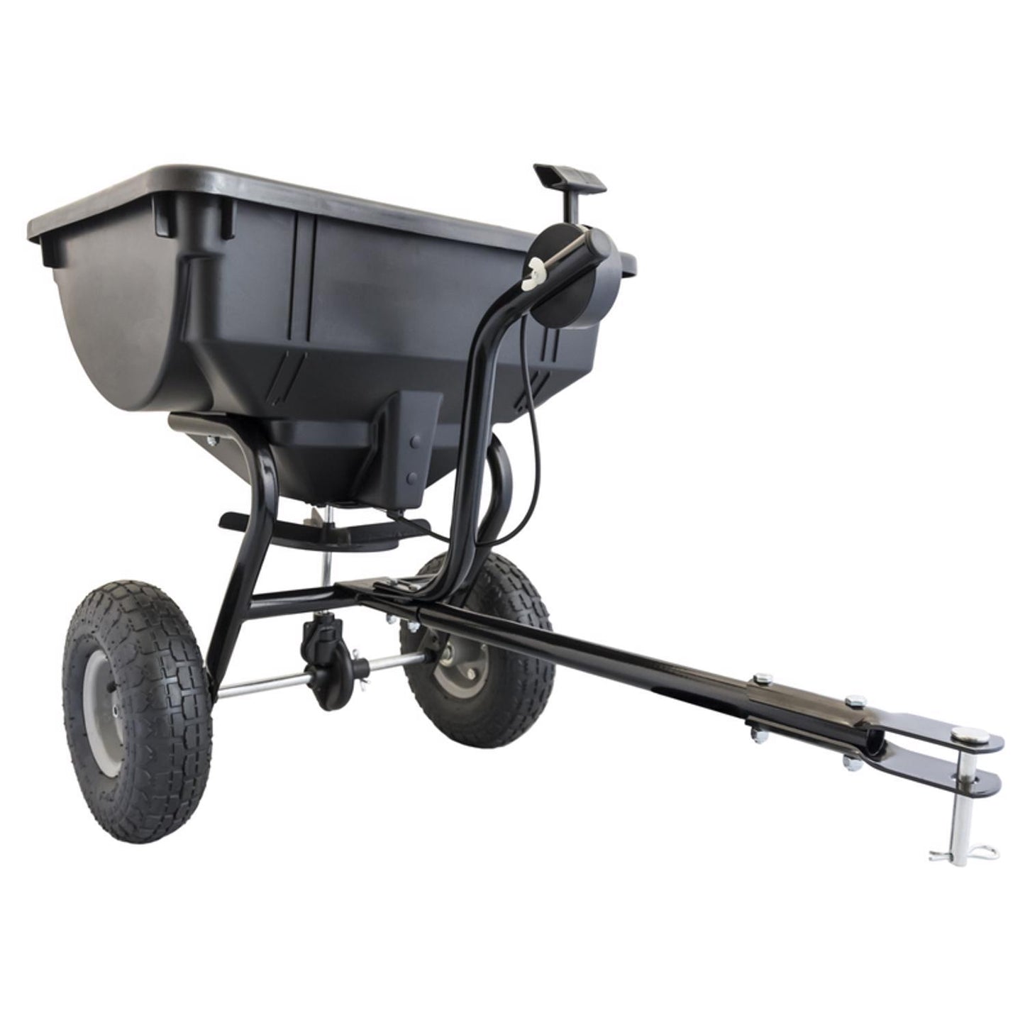  Agri-Fab 120 In. W Tow Behind Spreader For Fertilizer/Ice Melt/Seed 85 Lb. Cap.