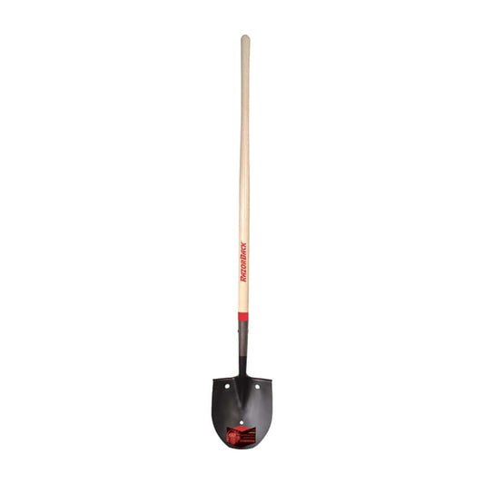  Razor-Back 58.63 In. Steel Round Rice Shovel Wood Handle