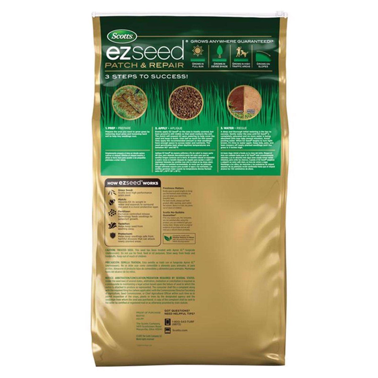  Scotts EZ Seed Mixed Sun Or Shade Fertilizer/Mulch/Seed 10 Lb