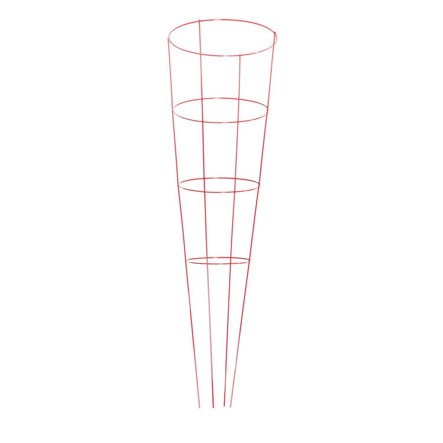  Glamos Wire 54 In. H X 16 In. W X 16 In. D Red Steel Tomato Cage