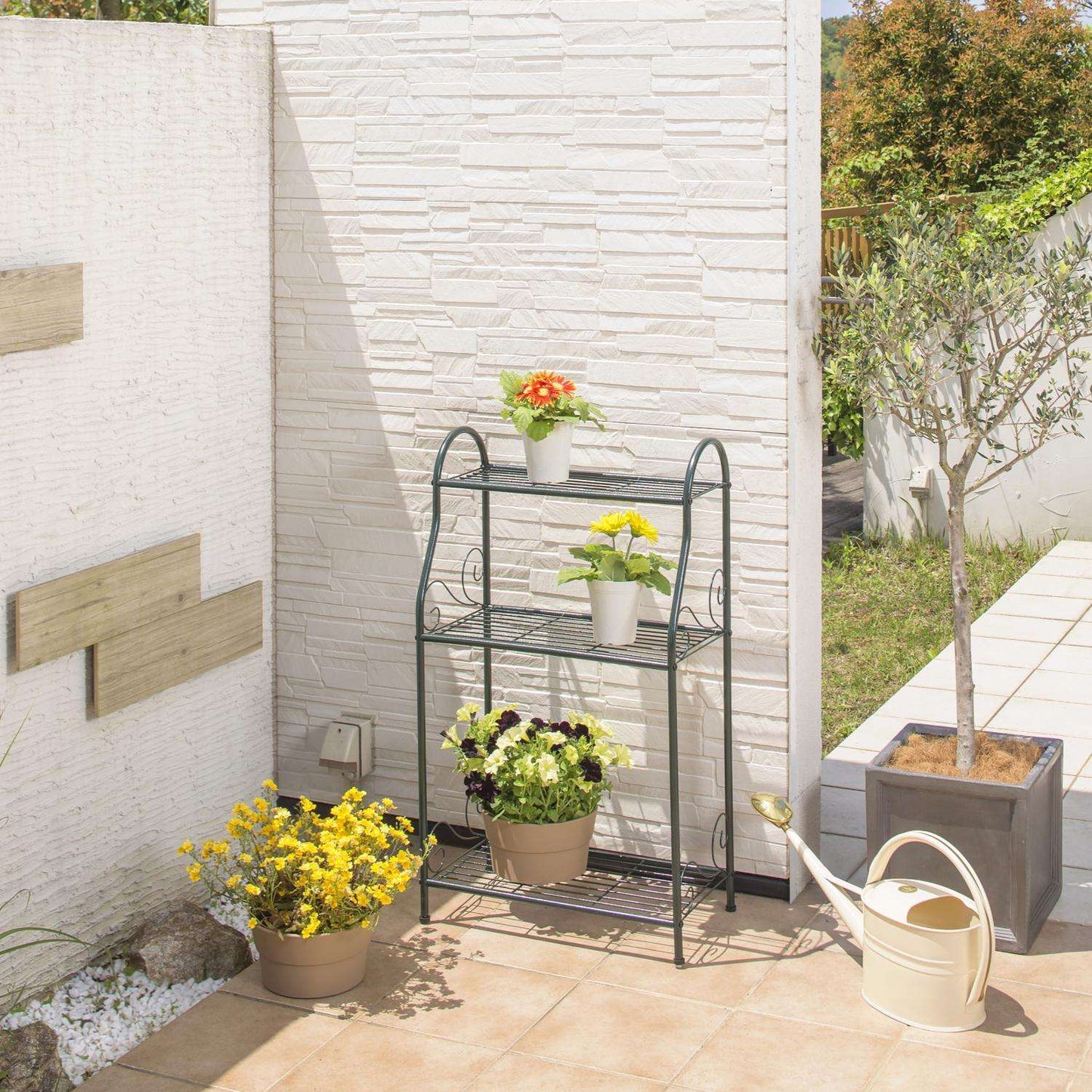  VegTrug 38 In. H Black Steel Plant Stand