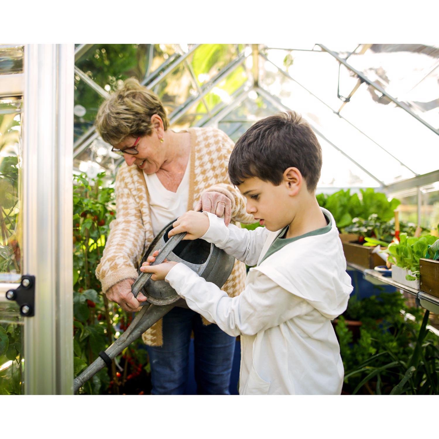  Canopia By Palram Harmony Silver 72.8 In. W X 73.2 In. D X 81.9 In. H Walk-In Greenhouse