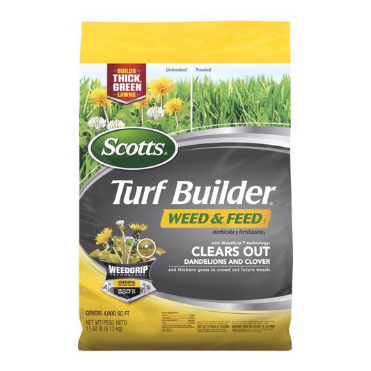  Scotts Turf Builder Weed & Feed Lawn Fertilizer For Multiple Grass Types 4000 Sq Ft