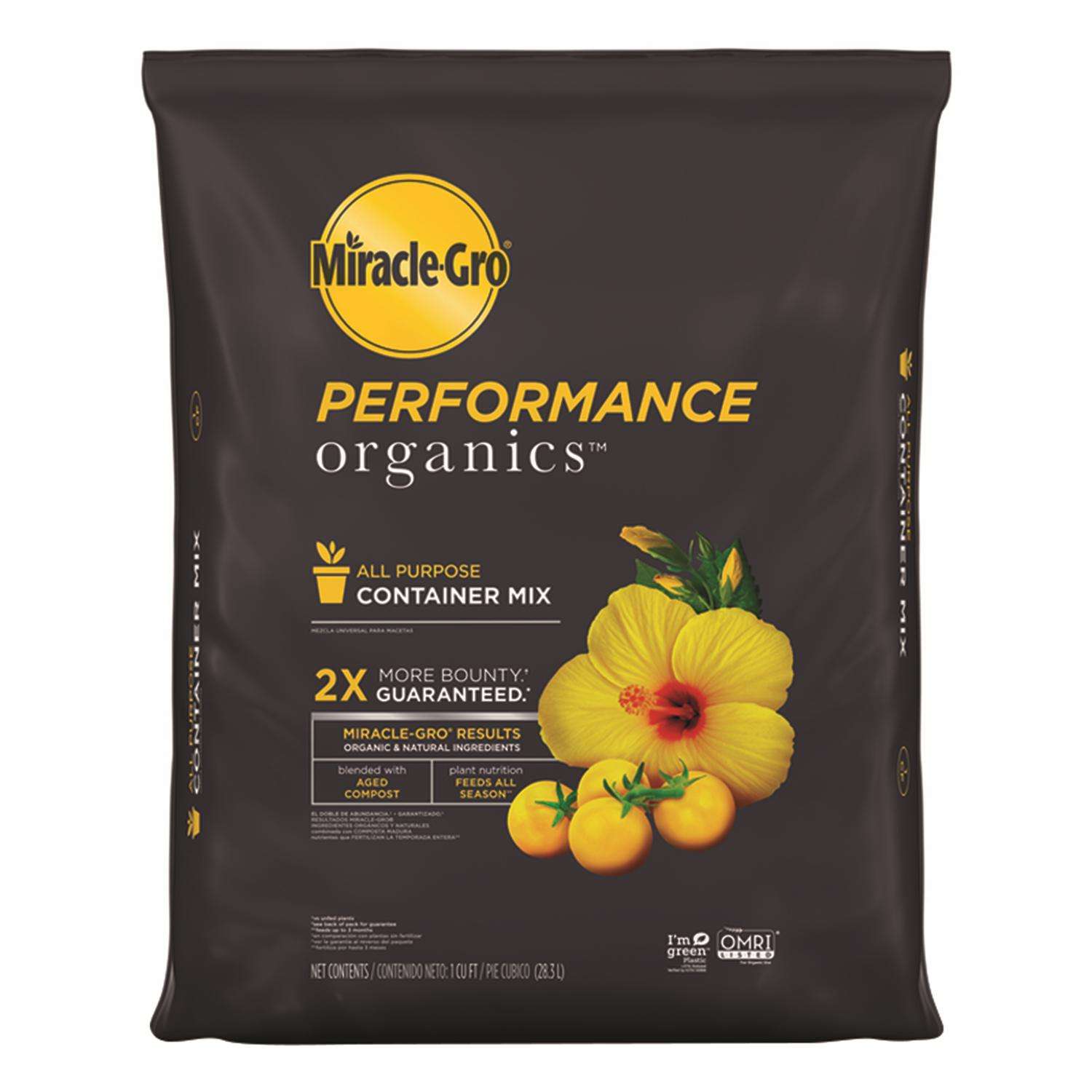  Miracle-Gro Performance Organics Organic All Purpose Potting Mix 1 Cu Ft