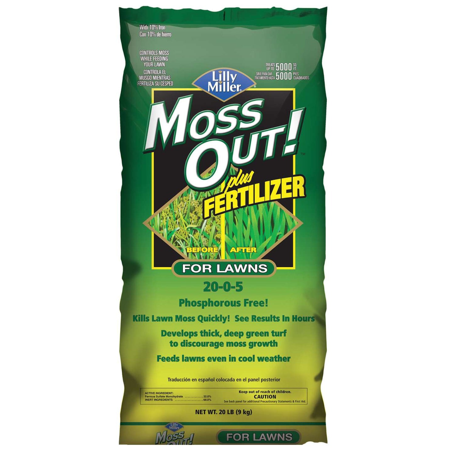  Lilly Miller Moss Out Moss Killer Granules 40 Lb