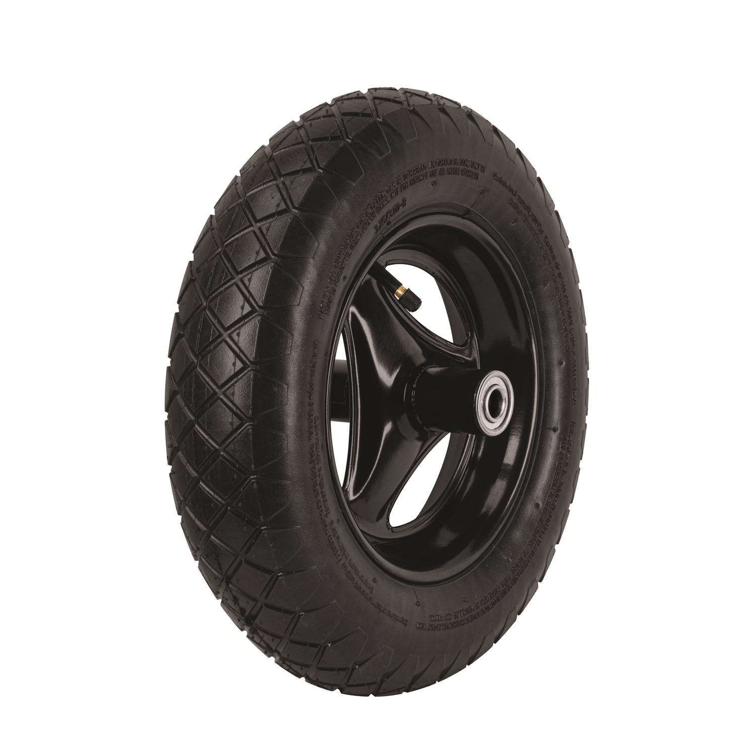 Ace 16 In. D Centered Wheelbarrow Tire Rubber 1 Pk