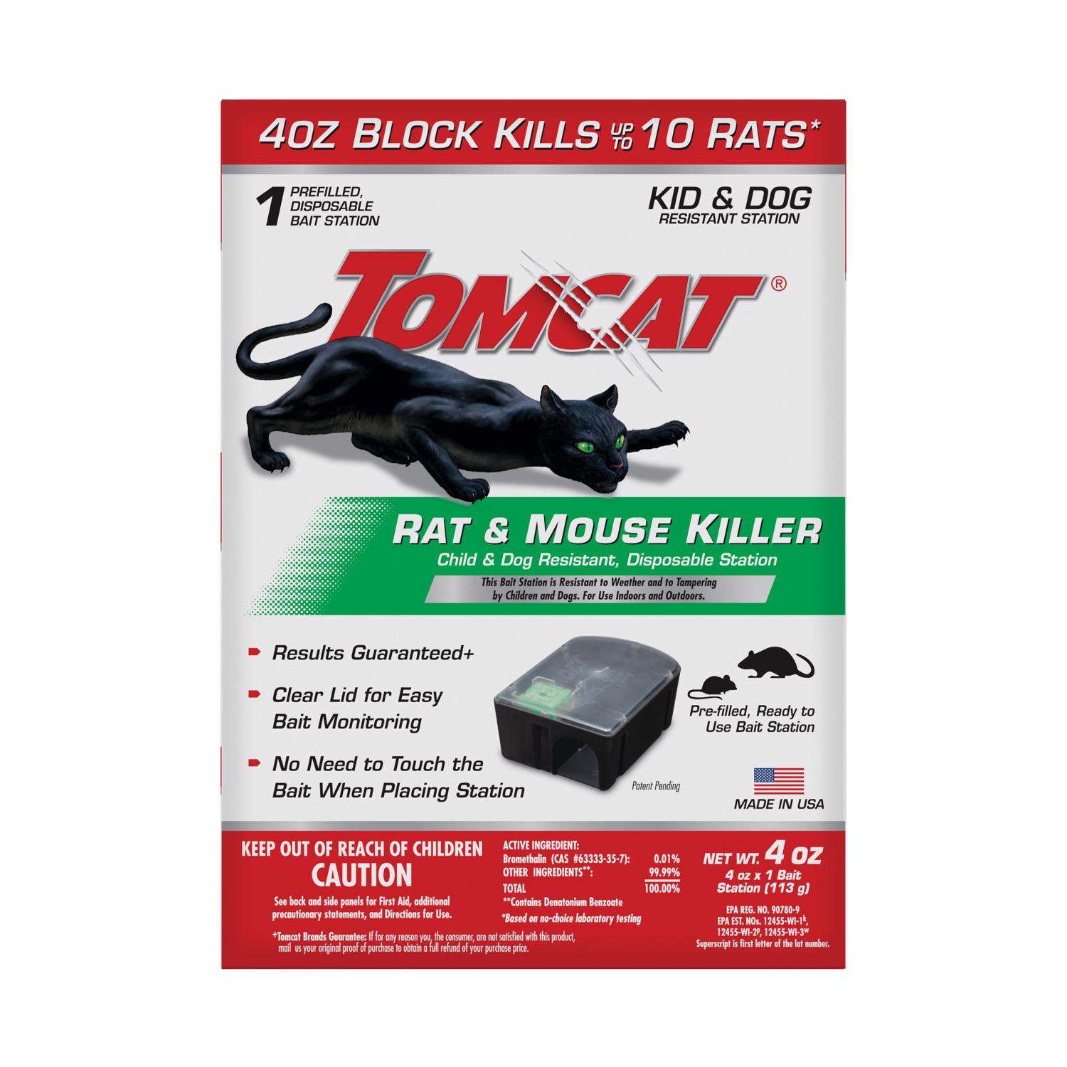  Tomcat Bait Station Blocks For Mice And Rats 4 Oz 1 Pk