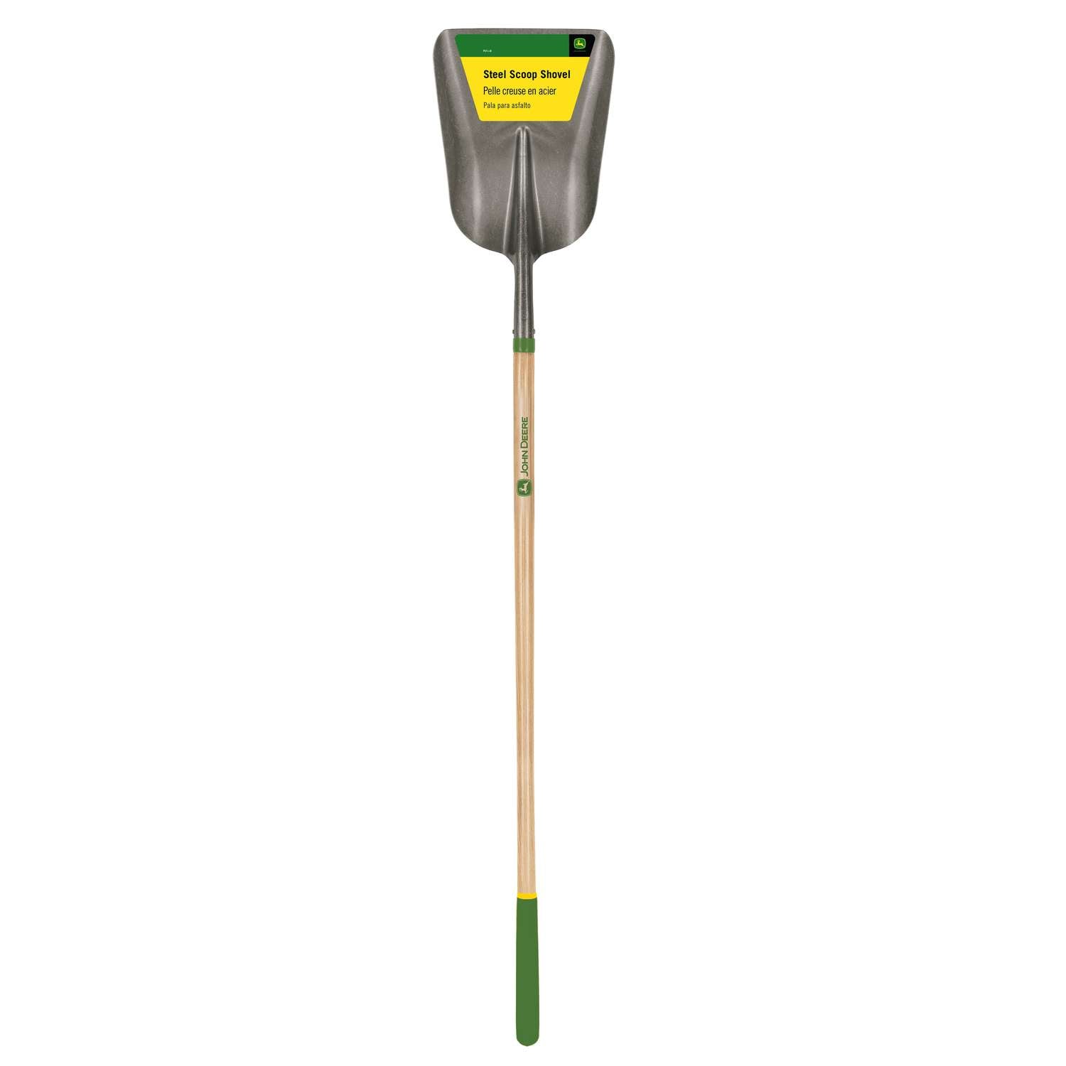  John Deere 64 In. Steel Scoop General Purpose Shovel Wood Handle