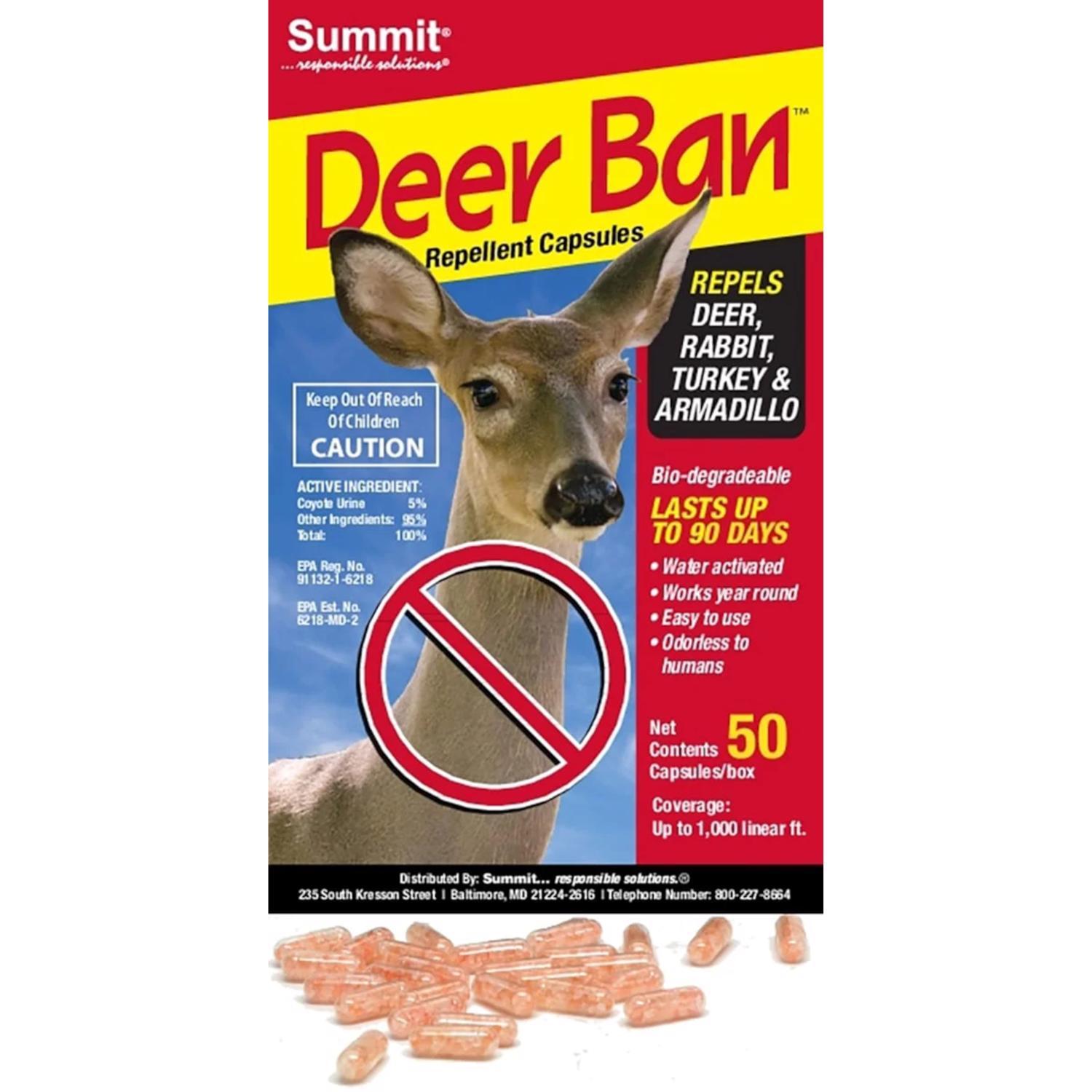 Summit Deer Ban Animal Repellent Capsule For Deer 50 Ct