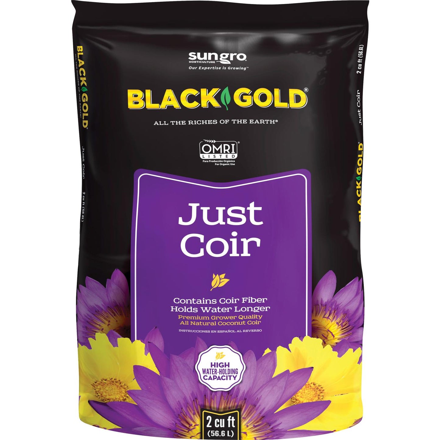  Black Gold Organic All Purpose Coco Coir 2 Cu Ft