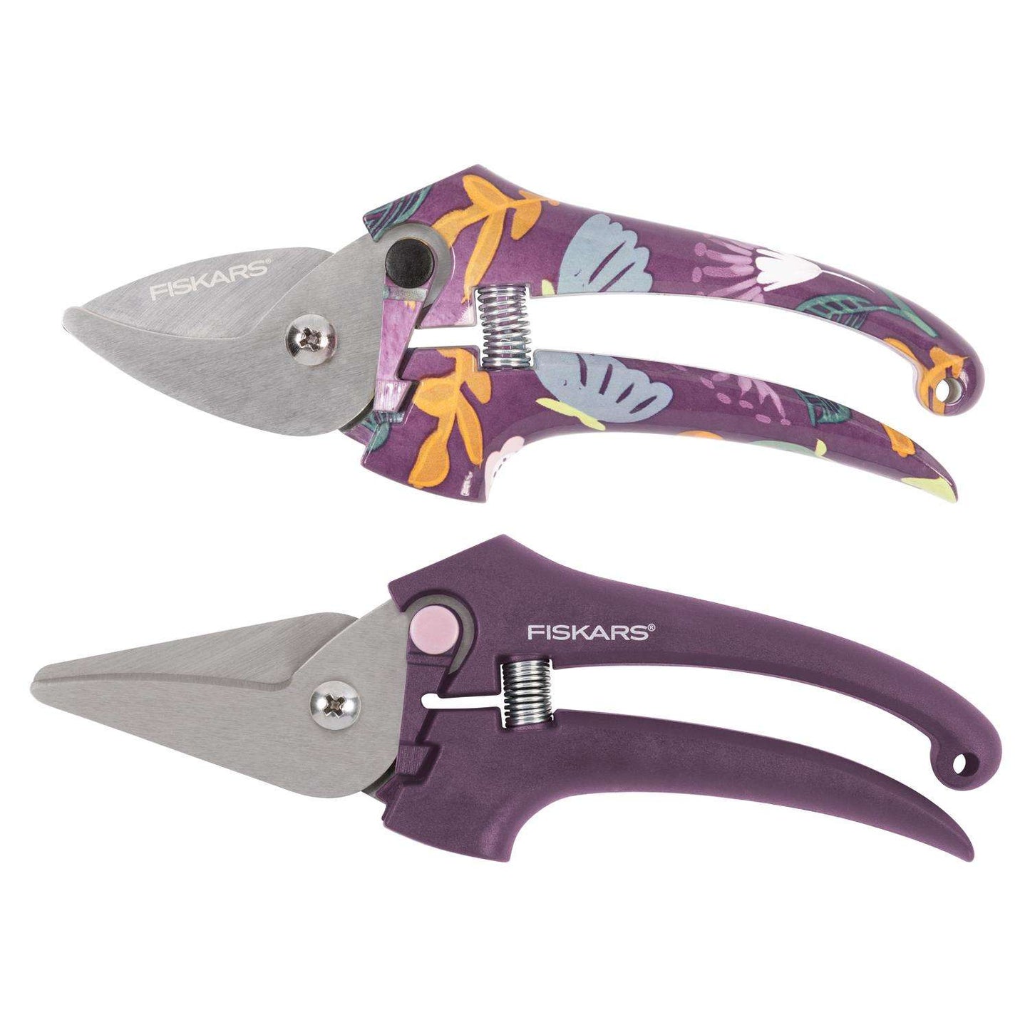  Fiskars Designer Stainless Steel Anvil And Bypass Pruner Set