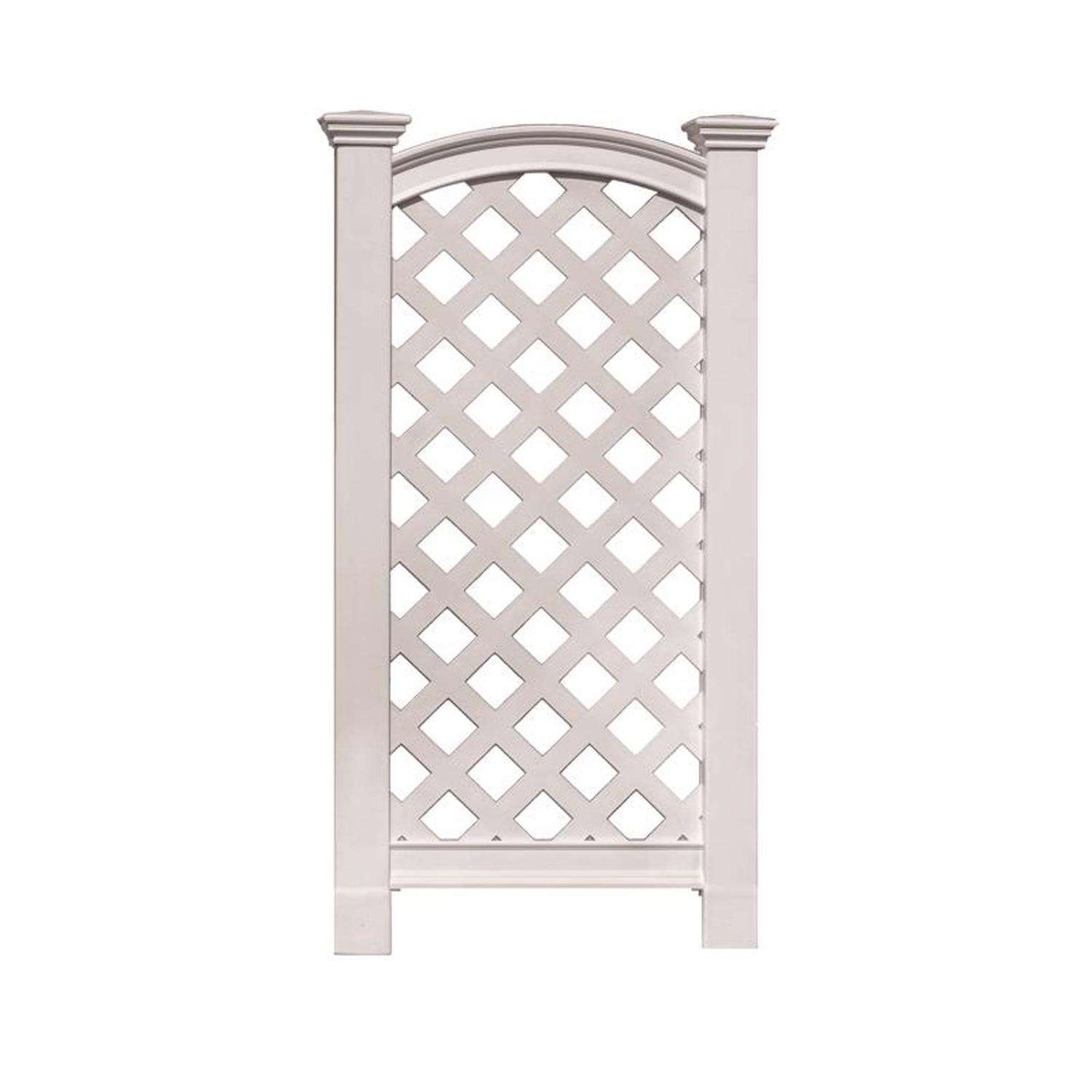  Vita Luxembourg 56.25 In. H White Vinyl Garden Trellis