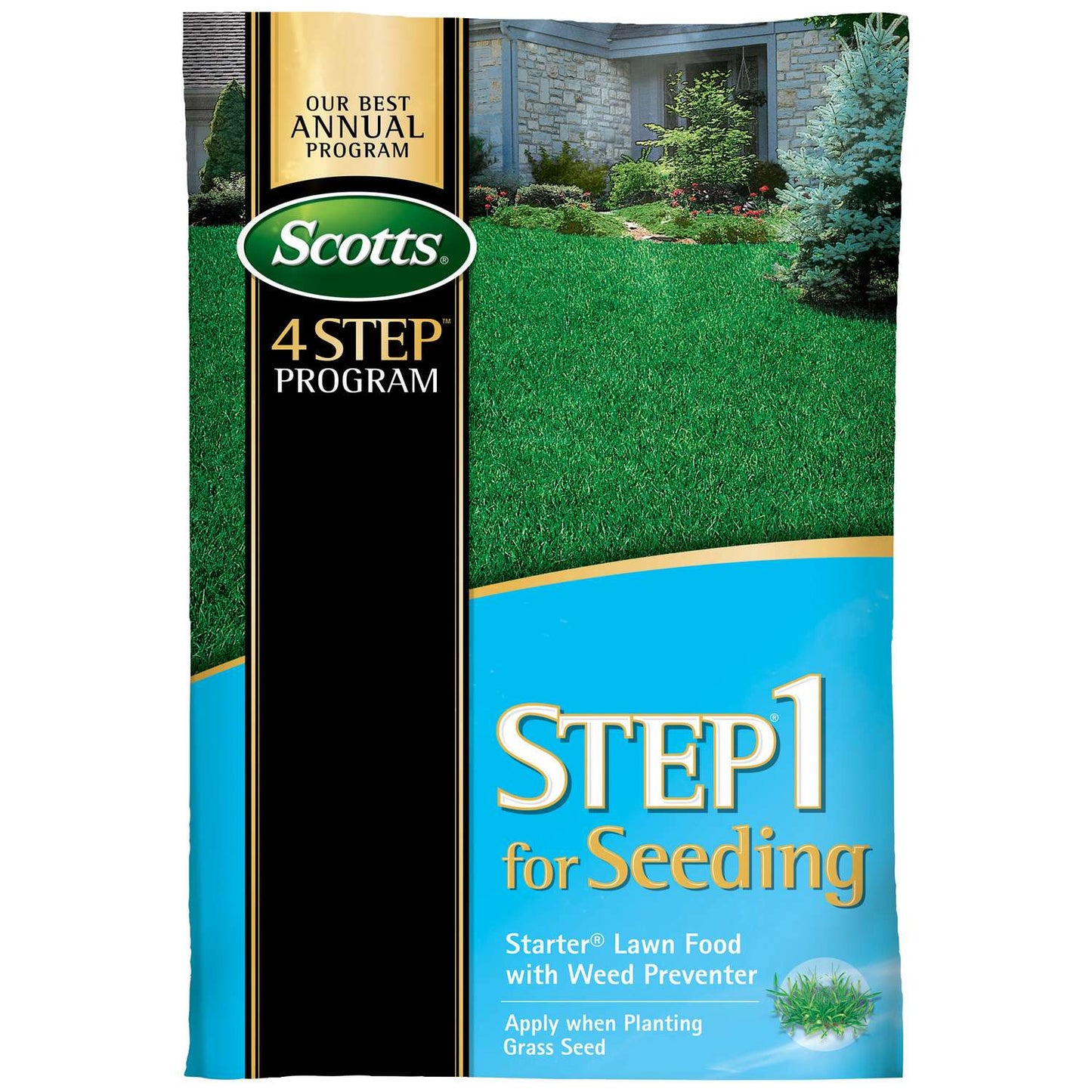  Scotts 4 Step Seeding Annual Program Lawn Fertilizer For All Grasses 5000 Sq Ft