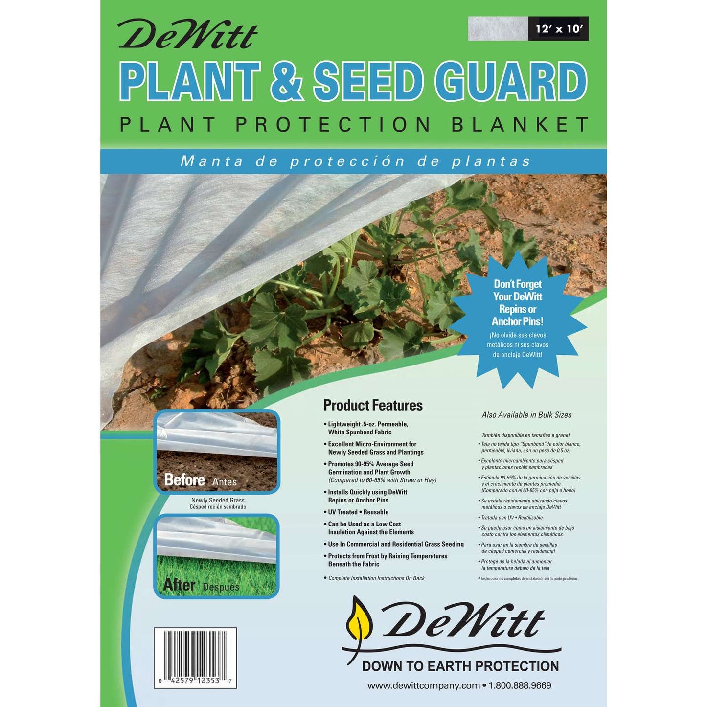  DeWitt 12 Ft. W X 10 Ft. L Polypropylene Plant And Seed Guard