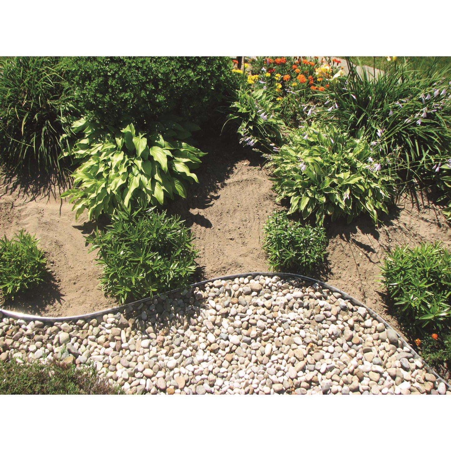  EasyFlex 24 Ft. L X 4 In. H Aluminum White Landscape Edging Kit