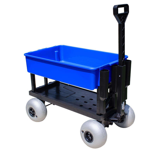  Mighty Max Cart Beach Cart Plastic Folding Utility Wagon