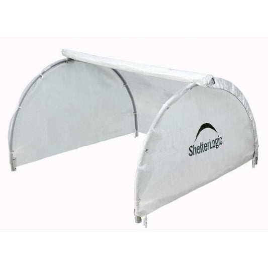  ShelterLogic GrowIt Translucent 24 In. H X 48 In. W Round Style Raised Bed Greenhouse
