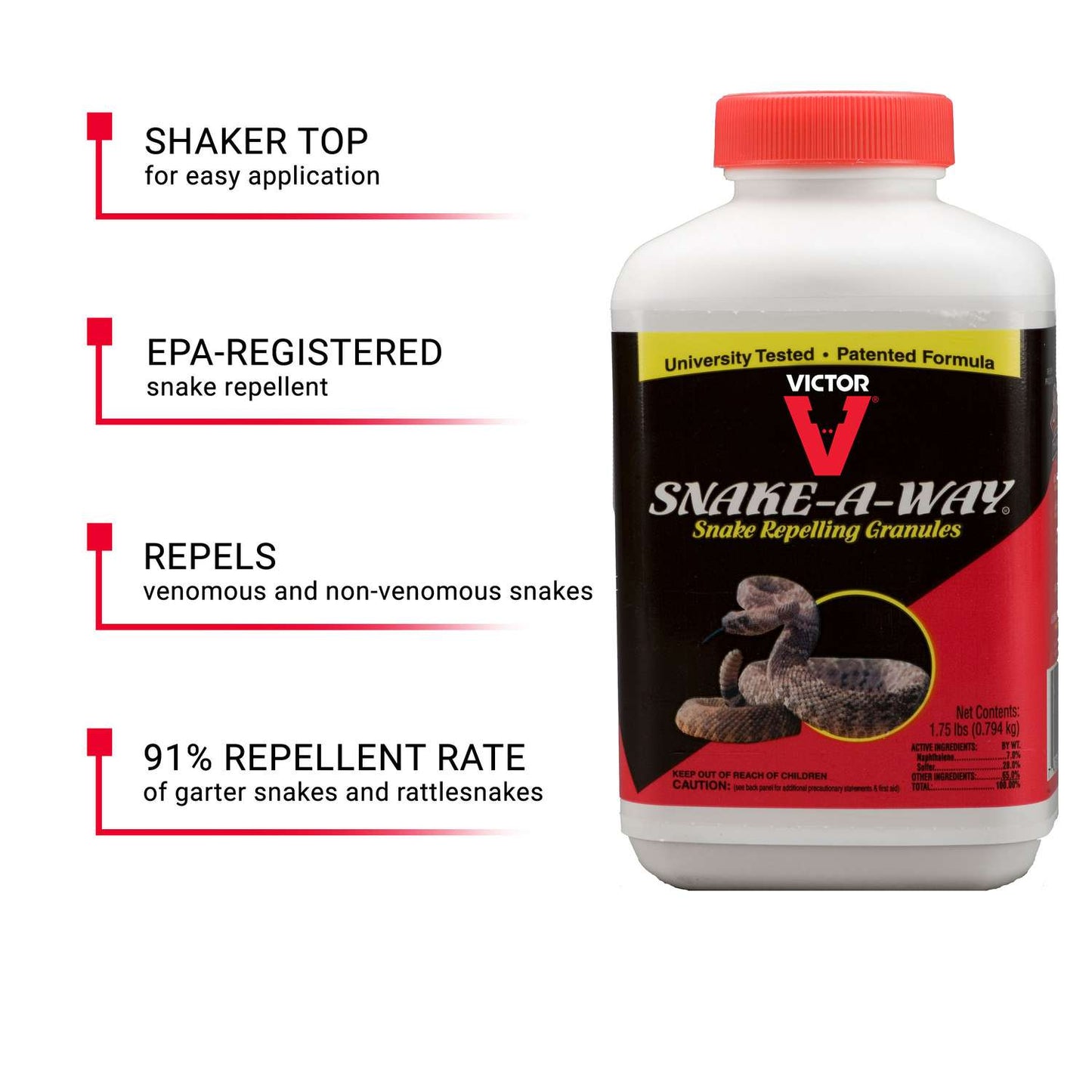  Victor Snake-A-Way Animal Repellent Granules For Snakes 1.75 Lb