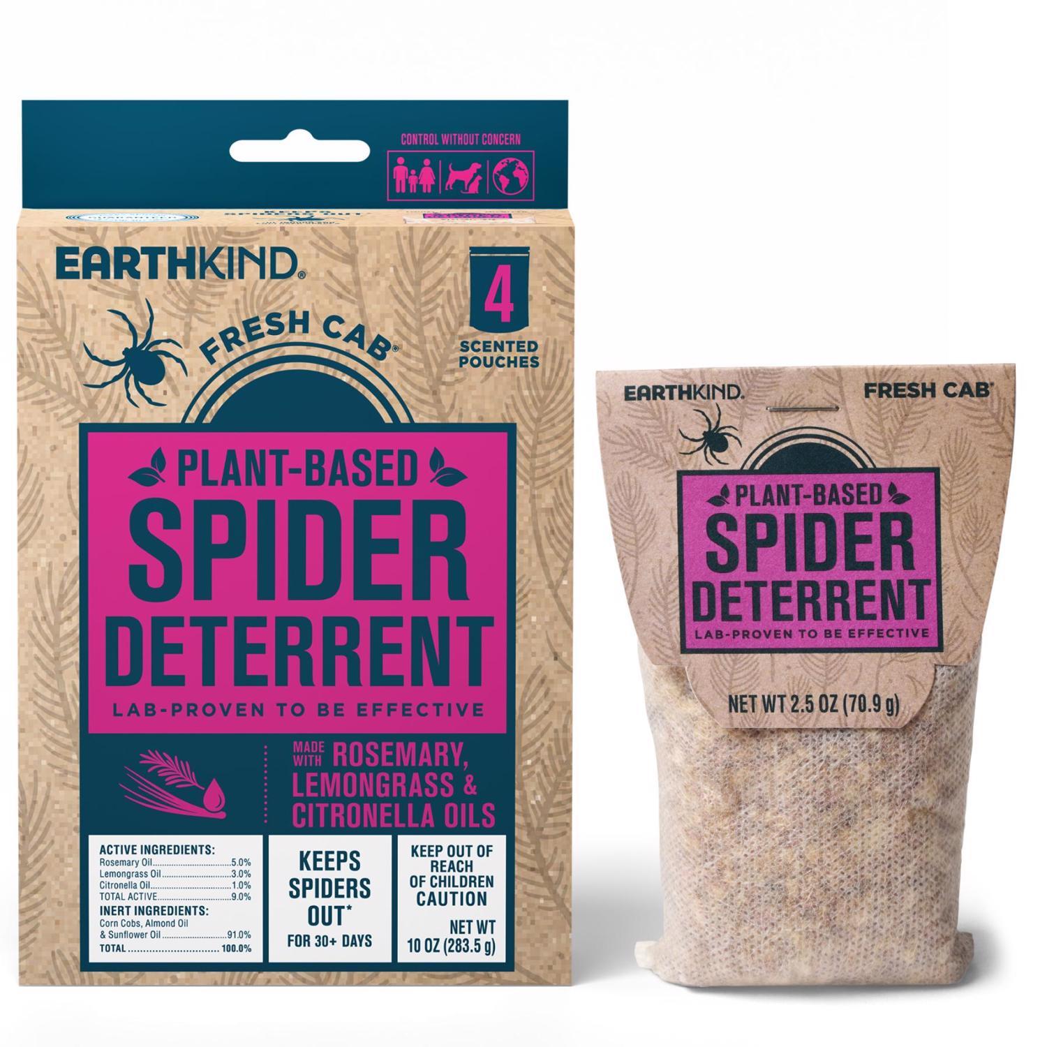  EarthKind Fresh Cab Insect Repellent Pouch For Spiders 10 Oz