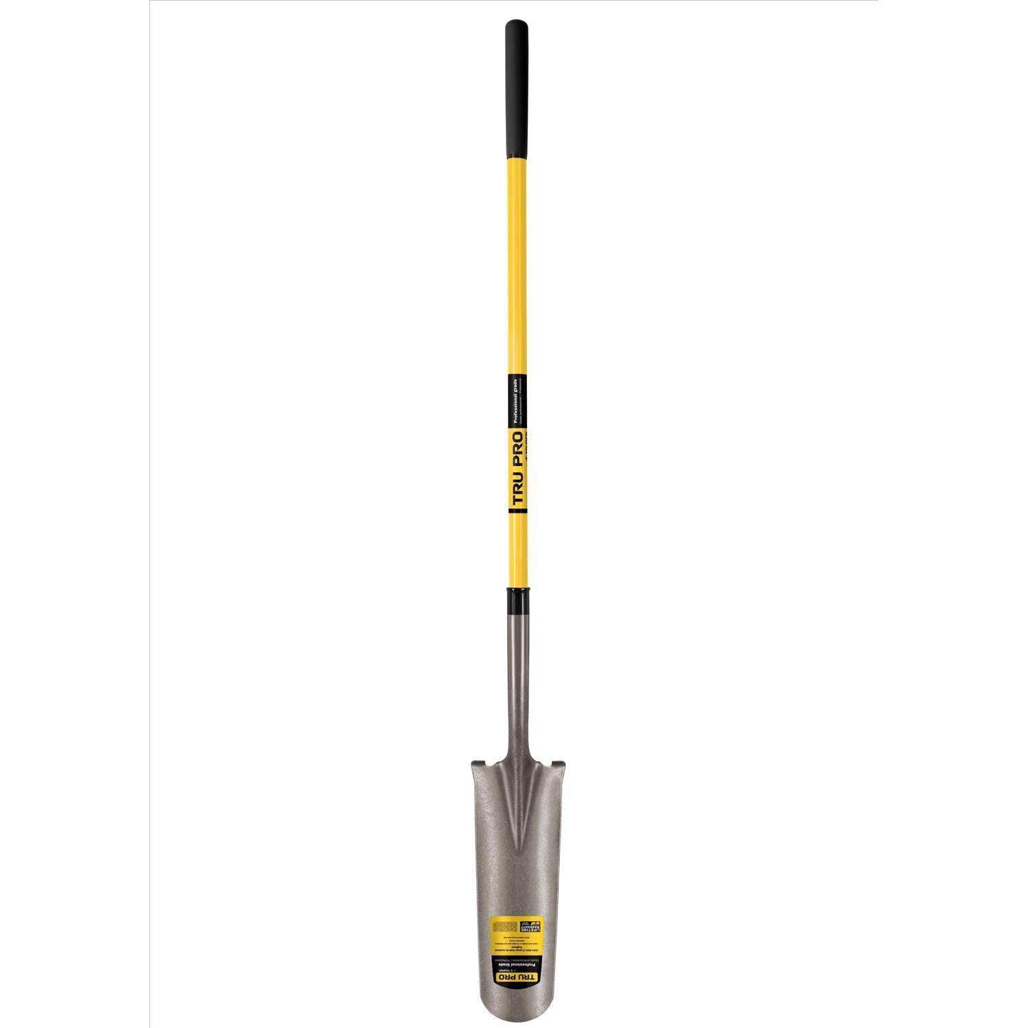  Truper Tru Pro 65 In. Steel Round Drain Spade Fiberglass Handle