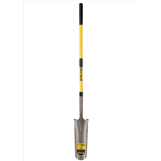  Truper Tru Pro 65 In. Steel Round Drain Spade Fiberglass Handle