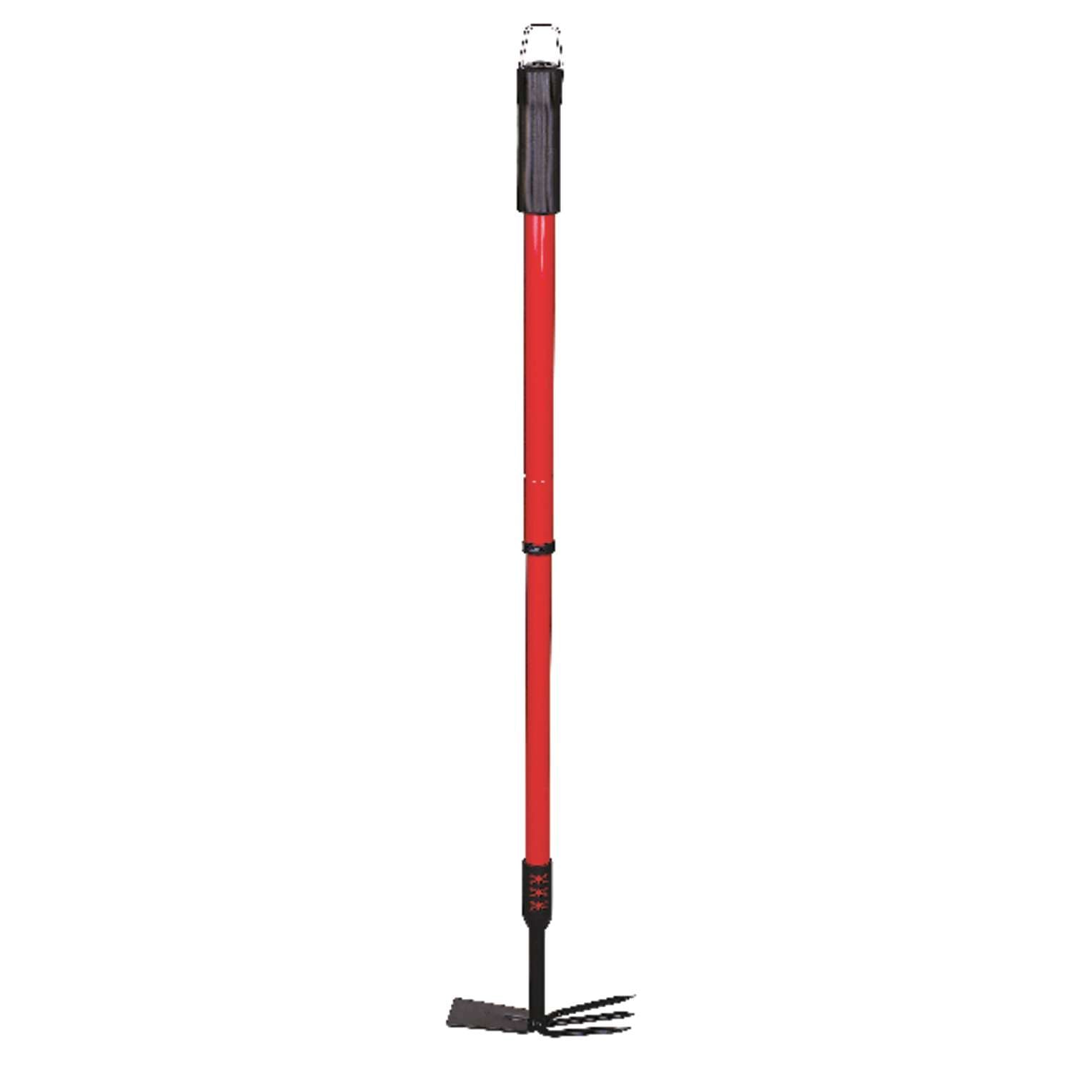  Bond 37 In. 3 Tine Steel Hoe Rake Steel Handle