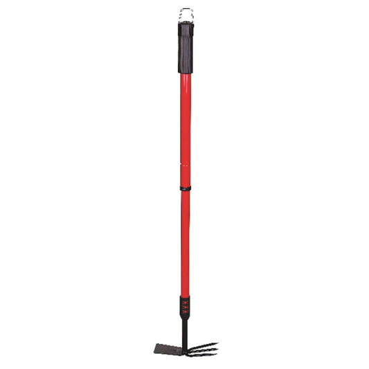  Bond 37 In. 3 Tine Steel Hoe Rake Steel Handle