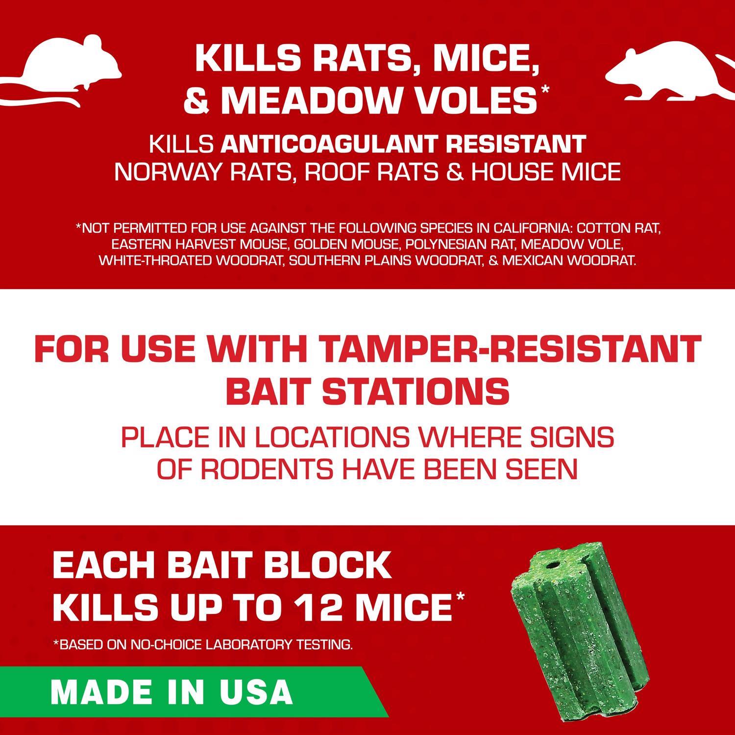  Tomcat Bait Chunx Bait Blocks For Mice And Rats 1 Pk