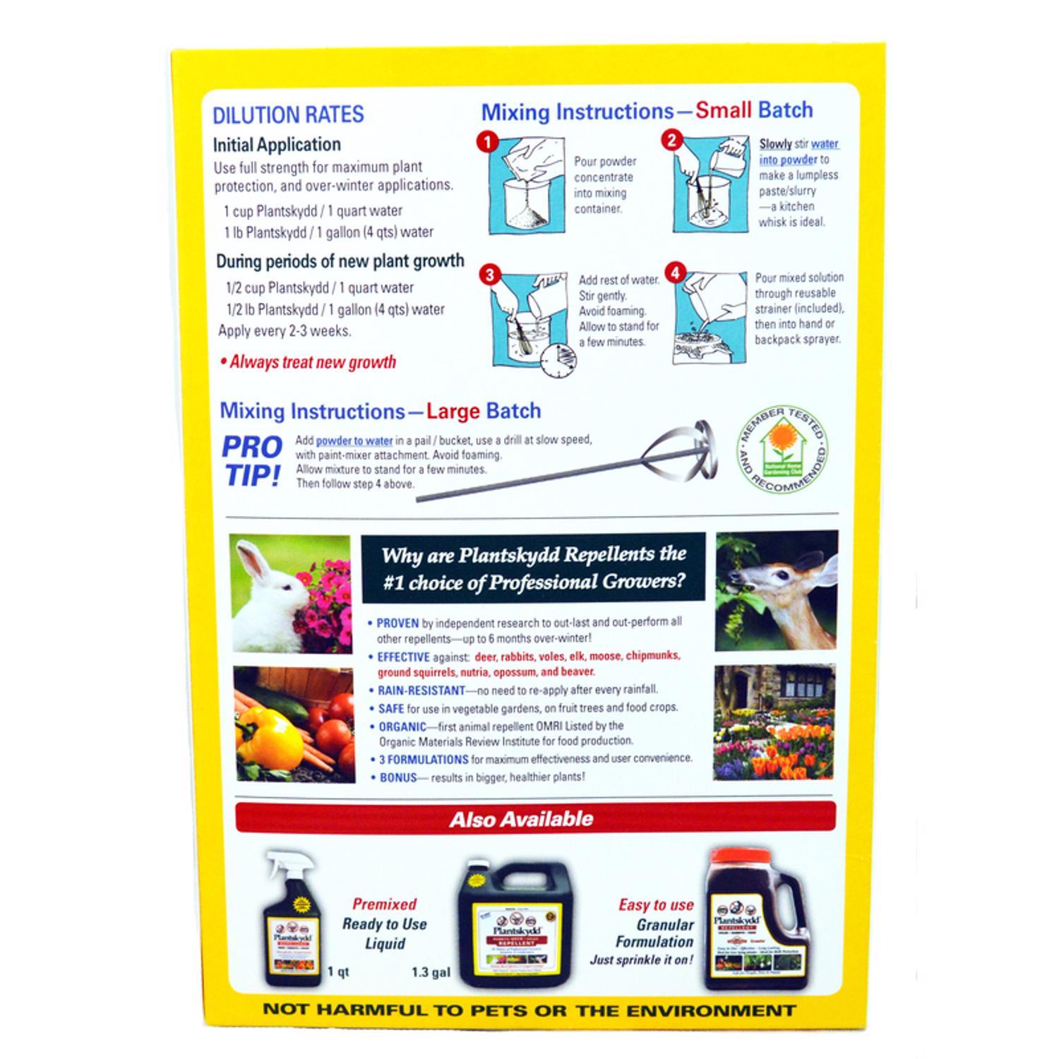 Plantskydd Animal Repellent Concentrate For Deer And Rabbits 1 Lb