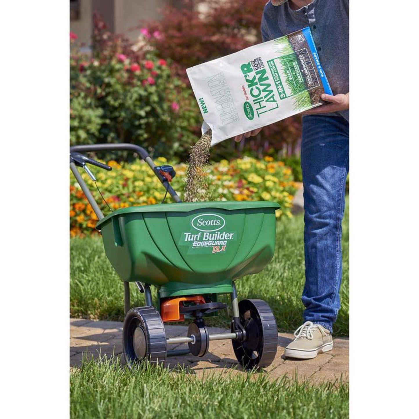  Scotts Turf Builder Thick'R Lawn All-Purpose Lawn Fertilizer For Sun/Shade Mix 1200 Sq Ft