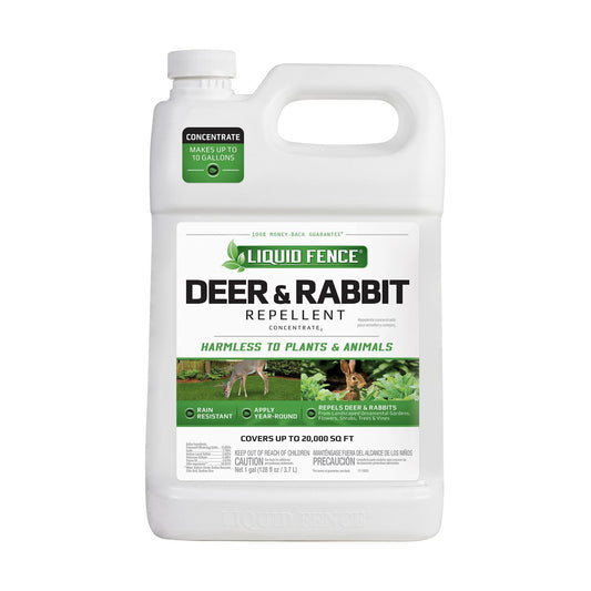  Liquid Fence Animal Repellent Concentrate For Deer And Rabbits 1 Gal
