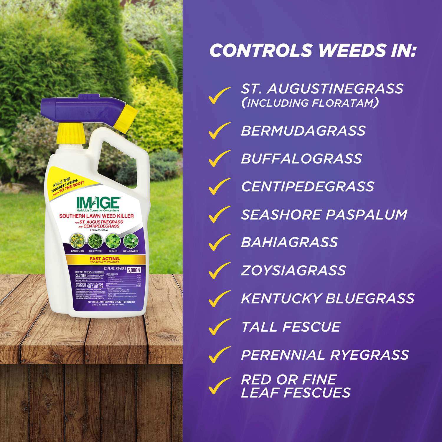  Lilly Miller Image Weed Killer RTS Hose-End Concentrate 32 Oz