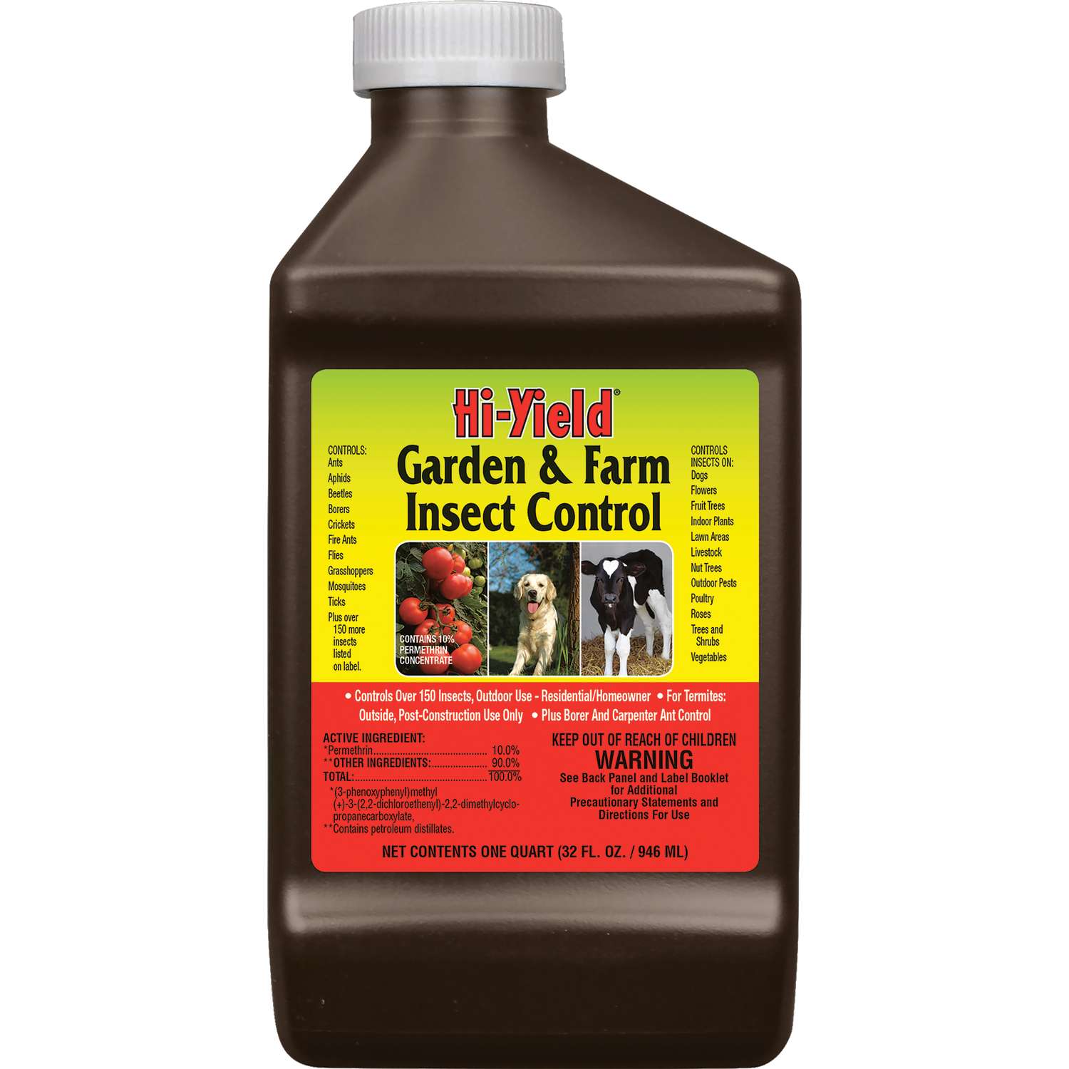  Hi-Yield Garden & Farm Insect Control Liquid 32 Oz