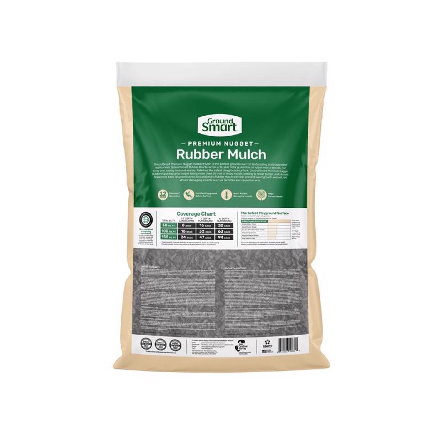  Ground Smart Black Rubber Nuggets 0.8 Cu Ft