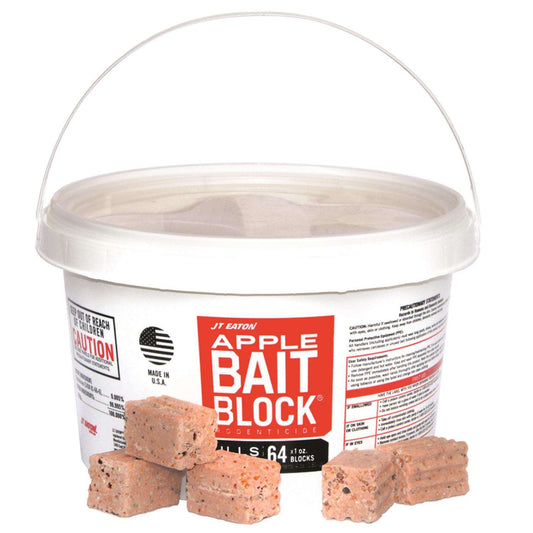  JT Eaton Toxic Apple-Flavored Bait Blocks For Mice And Rats 4 Lb 64 Pk