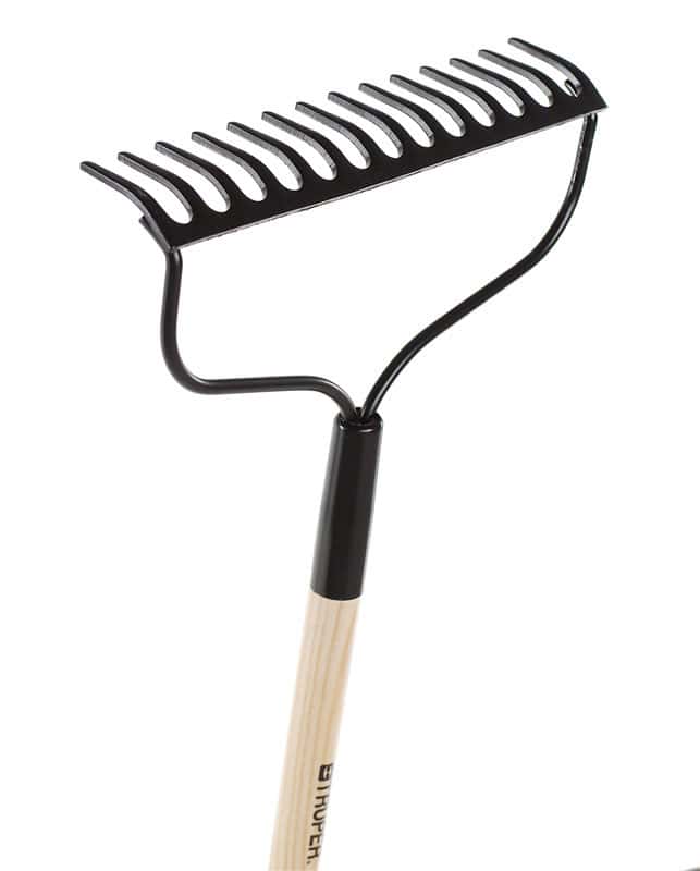  Home Plus+ 54 In. 14 Tine Steel Bow Rake Wood Handle
