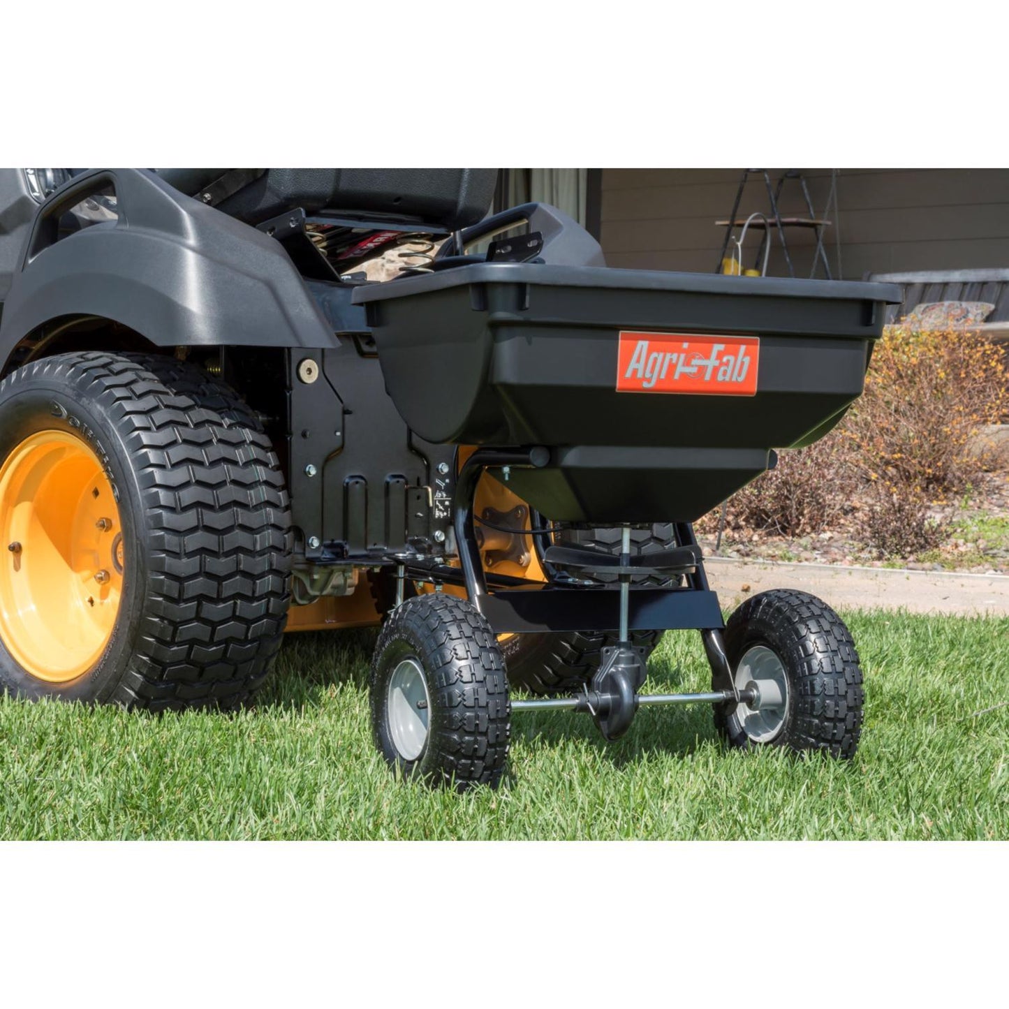  Agri-Fab 120 In. W Tow Behind Spreader For Fertilizer/Ice Melt/Seed 85 Lb. Cap.