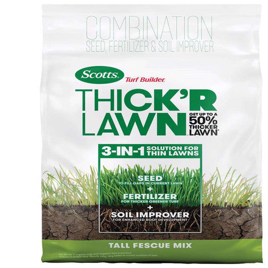  Scotts Turf Builder Tall Fescue Grass Sun Or Shade Grass Seed And Fertilizer 12 Lb