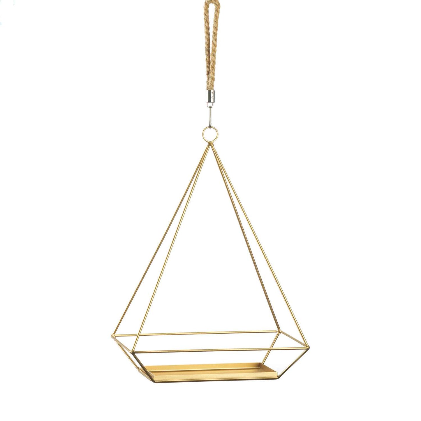  Summerfield Terrace Gold Iron 17.75 In. H Prism Plant Hanger 1 Pk