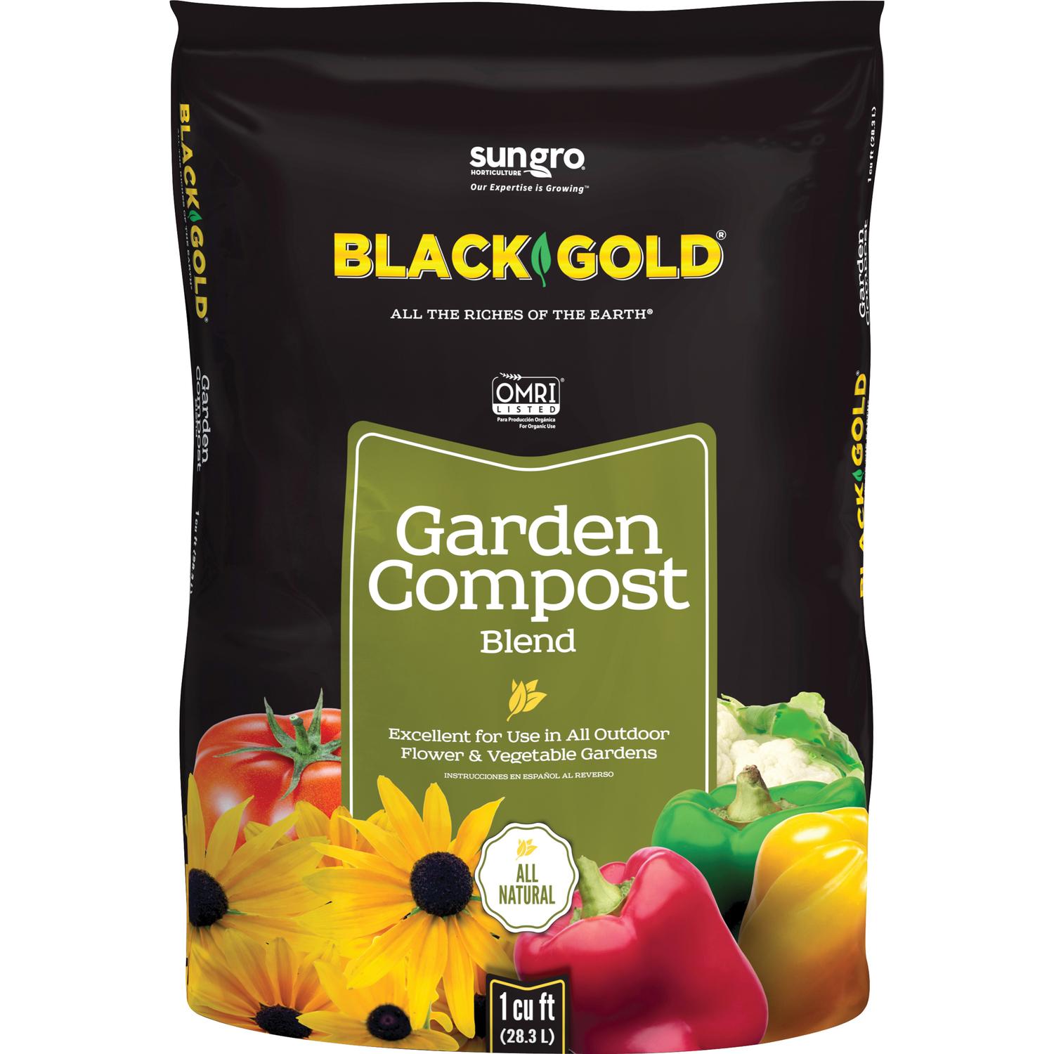 Black Gold Organic Blend Garden Compost 1 Cu Ft