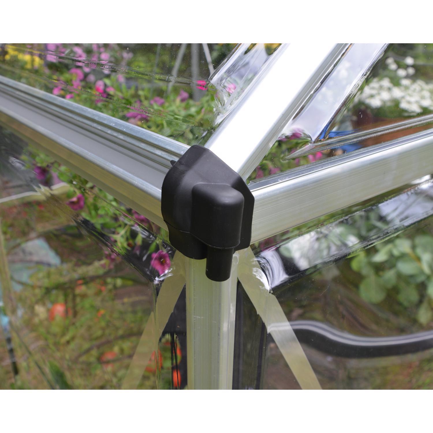  Canopia By Palram Harmony Silver 72.8 In. W X 97.2 In. D X 81.9 In. H Walk-In Greenhouse