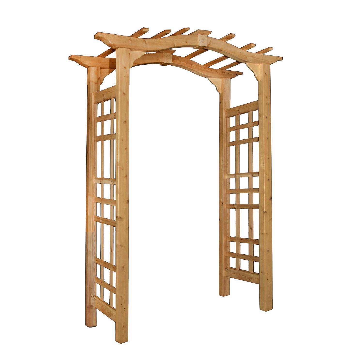  Vita Westwood 85.5 In. H Brown Wood Garden Arbor