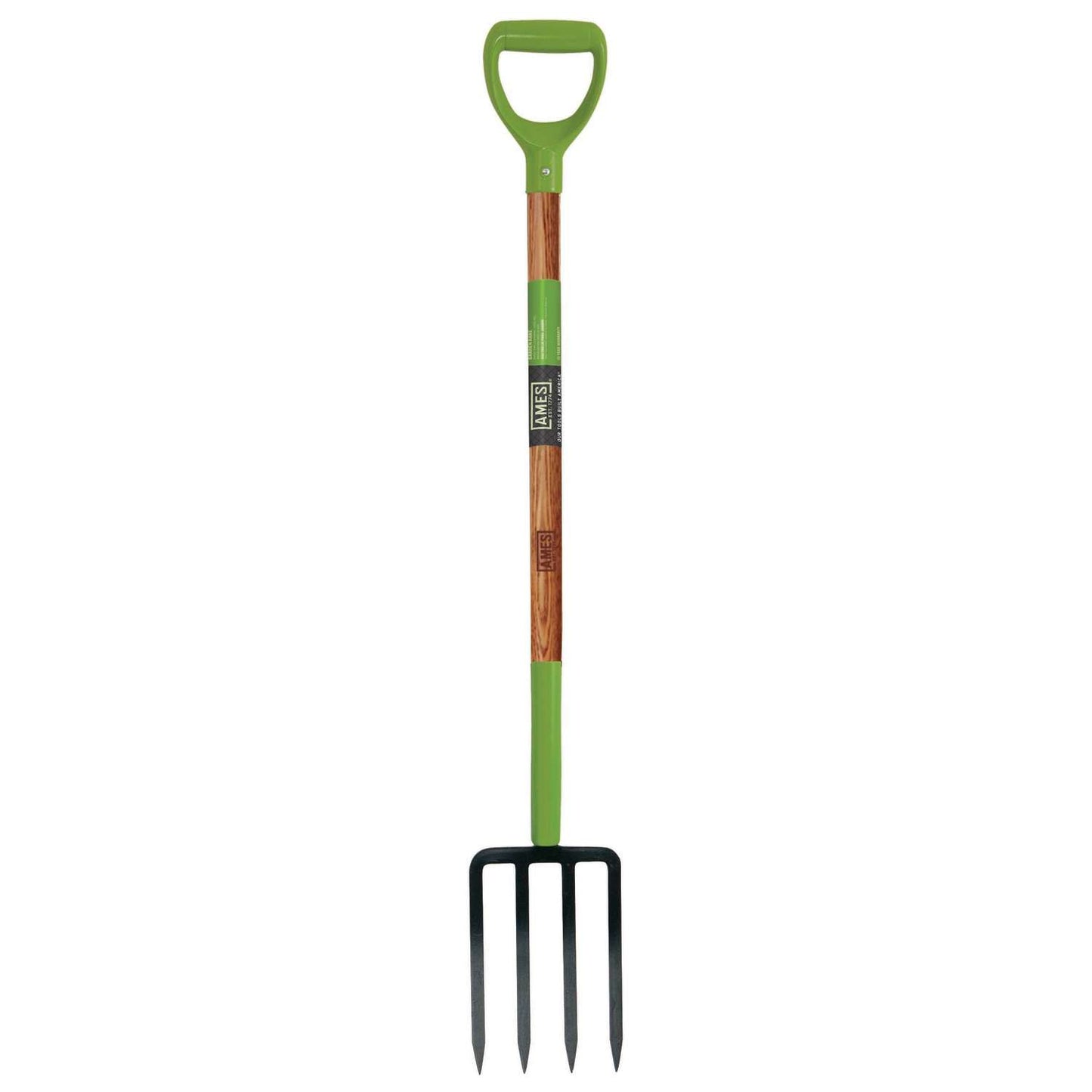  Ames 4 Tine Steel Spading Fork 30 In. Wood Handle