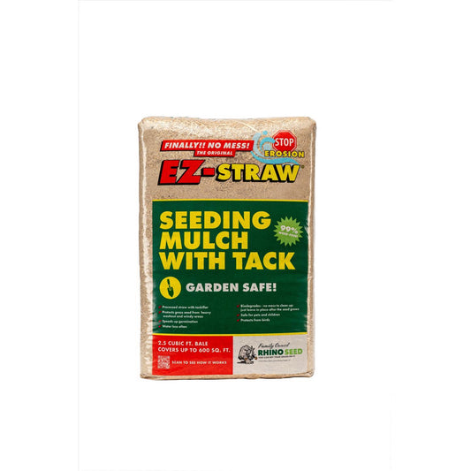  Rhino Seed EZ-Straw Natural Straw Seeding Mulch 2.5 Cu Ft
