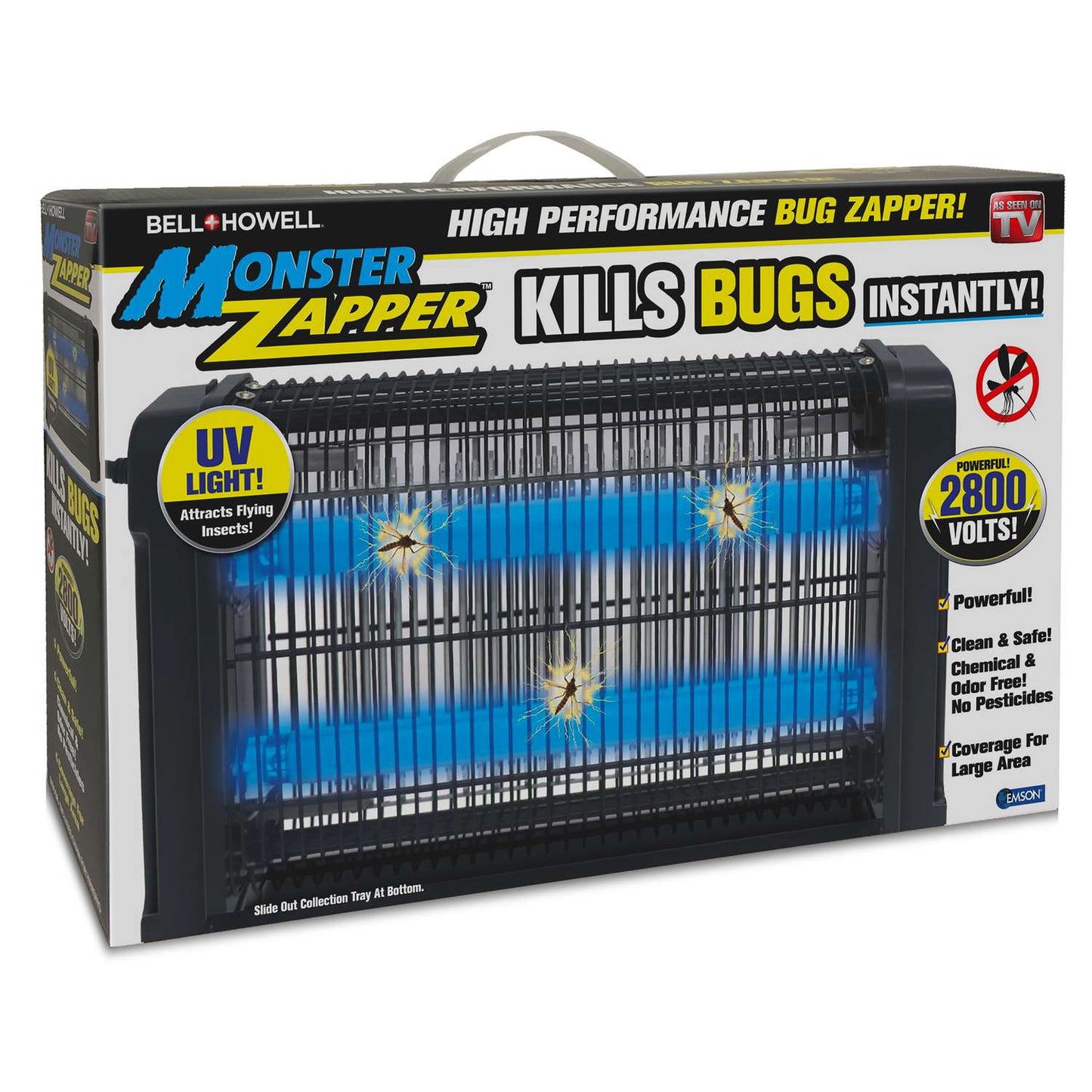  Bell & Howell As Seen On TV Indoor Insect And Mosquito Zapper 3000 Sq Ft 20 W