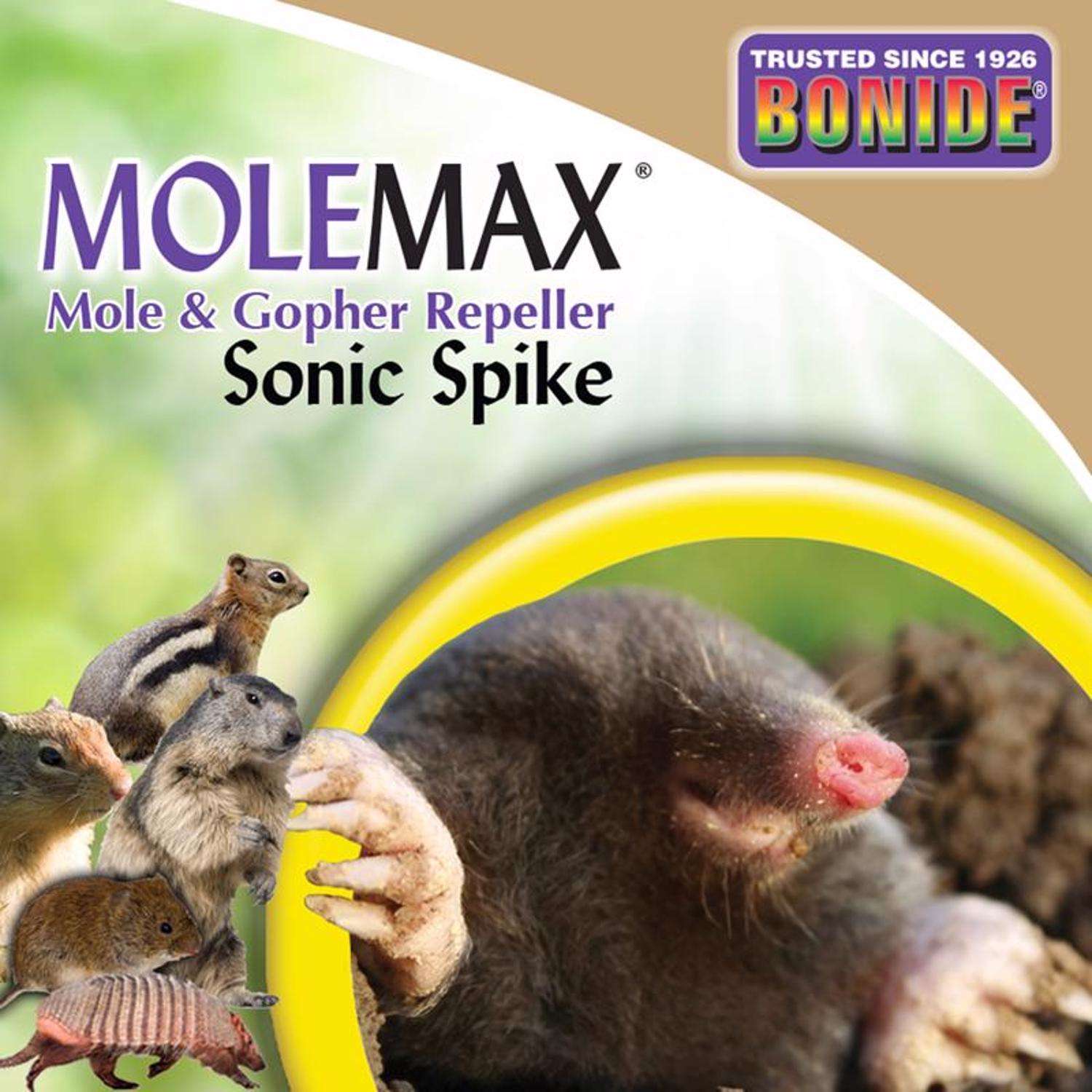  Bonide MoleMax Animal Repellent Stake For Gophers And Moles