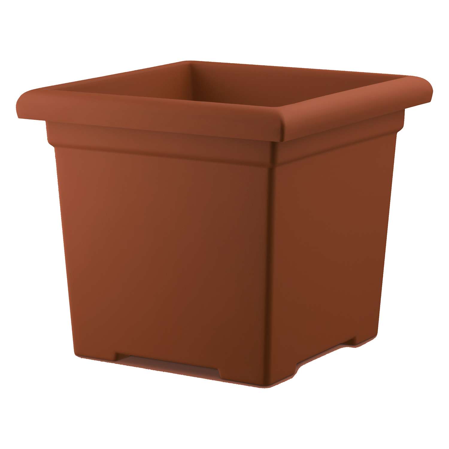  HC Companies 13.25 In. H X 15.5 In. W X 15.5 In. D Plastic Accent Planter Clay