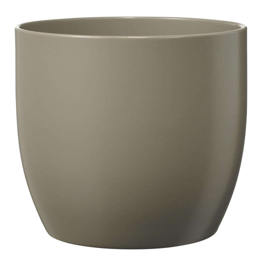  SK Pottery Basel 5.11 In. H X 5.51 In. D Ceramic Ceramic Pot Light Gray