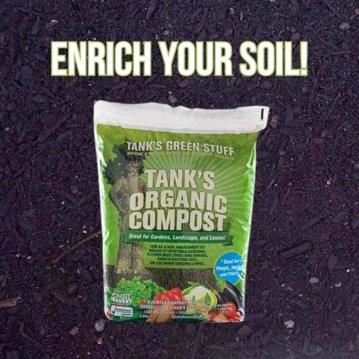  Tanks Green Stuff Organic Blend Garden/Lawn/Shrub Compost 1 Cu Ft