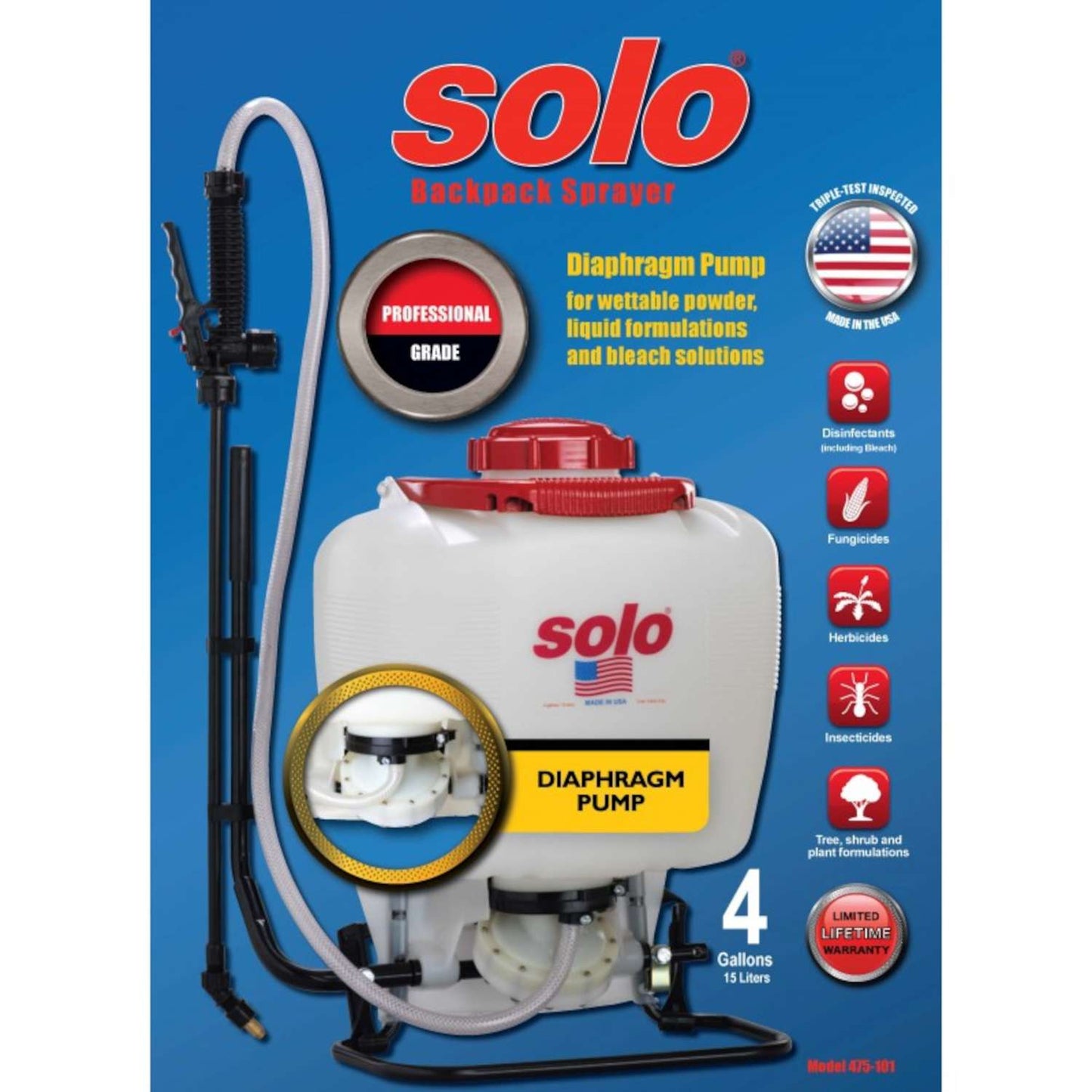  Solo 4 Gal Backpack Sprayer